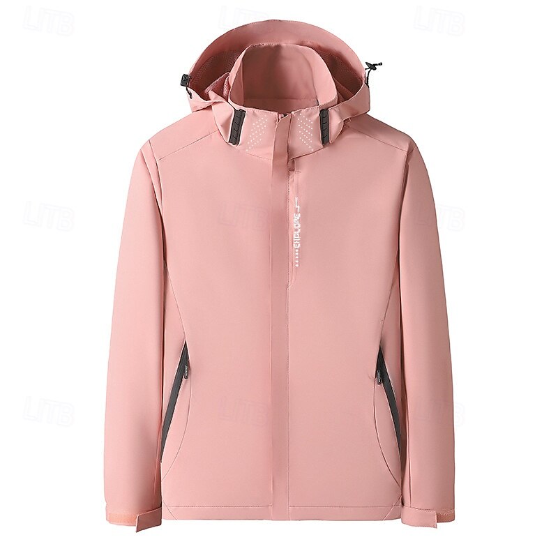 Women's Windbreaker Hiking Jacket rain coat Outdoor Waterproof Windproof Hiking Outfits Hiking Clothes Spring Autumn / Fall Top Camping / Hiking / Caving Running White Pink Red2