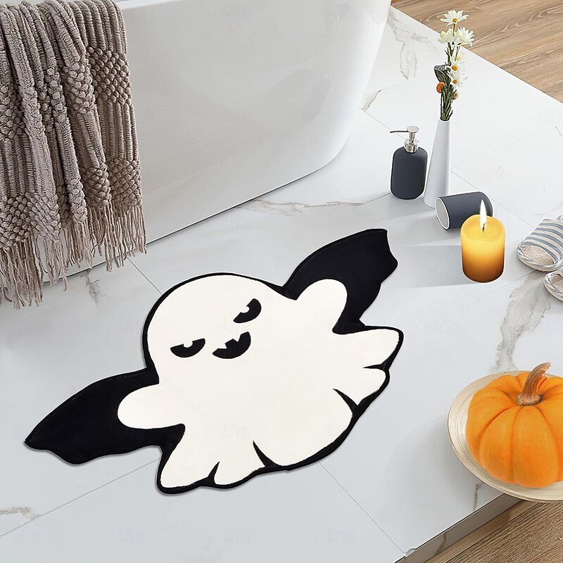 Halloween Welcome Mat, Non-Slip Doormat, Durable and Washable Indoor/Outdoor Floor Rug for Porch, Entryway, and Home Décor2