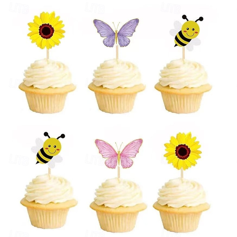 100PCS Cake Baking Decoration Picks, Disposable Fruit Skewers for Cakes, Desserts, Fruit Party Sticks, and Party Food Accessories