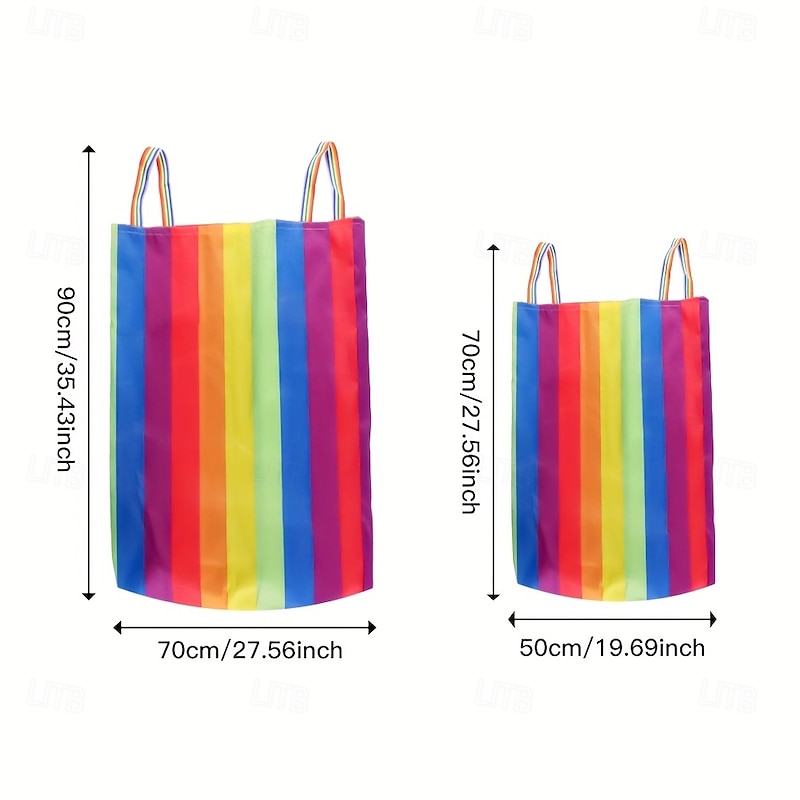 Rainbow Kangaroo Jump Bag - Colorful Outdoor Party Game Ideal for Team-Building Activities Adult Entertainment and Family Fun Party Entertainment  Playful Design  Durable Polyethylene2