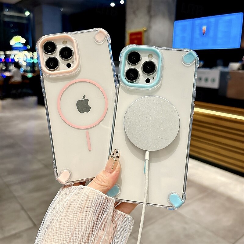 Phone Case For iPhone 16 15 14 Pro Max Plus 13 12 11 Pro Max Magnetic Adsorption Wallet Case Magnetic Shockproof Dog TPU3