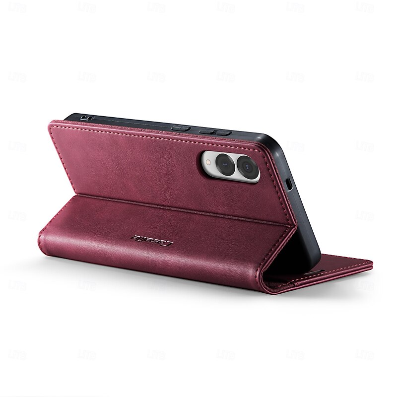 Phone Case For Samsung Galaxy S25 S25 Edge S24 S24 FE S23 S22 S21 Ultra Plus A56 A36 A26 Magnetic Adsorption Wallet Case Flip Cover Full Body Protective Kickstand Shockproof TPU PU Leather4