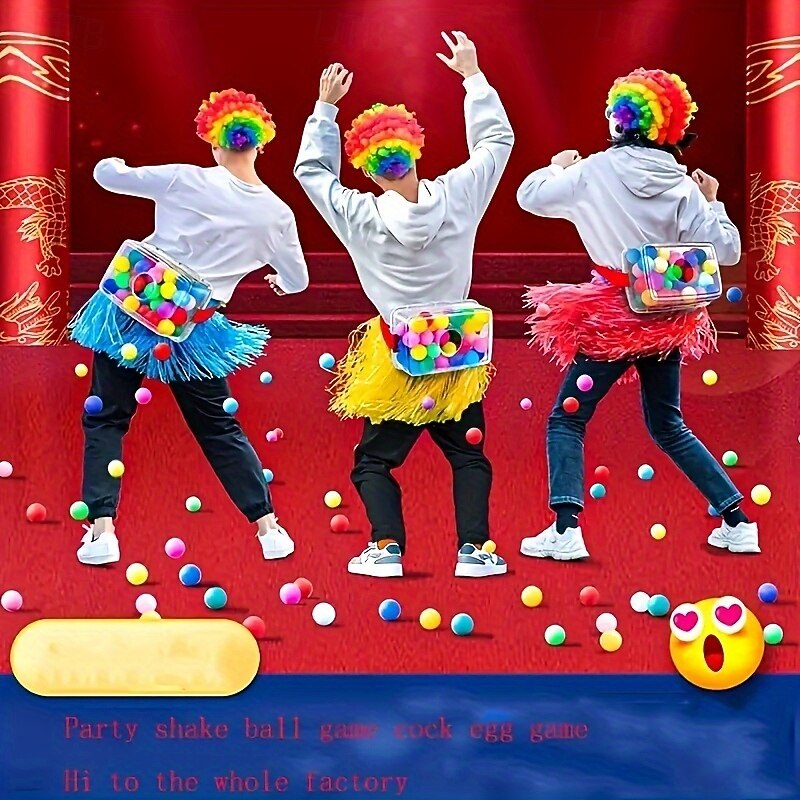 1-Set Vibrant Party Game Kit with 30 Colorful Shake Balls - Ideal for Indoor/Outdoor Fun at Christmas Birthdays Weddings & Bachelor Parties - No Electricity Required Perfect for Ages 144