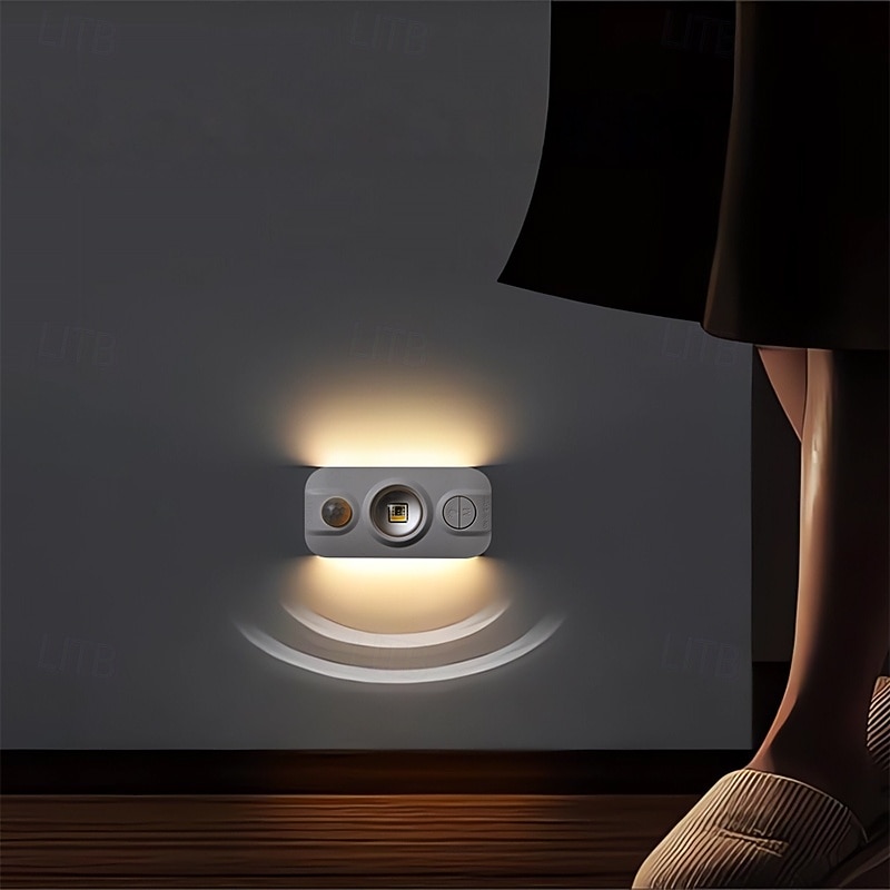 Under Cabinet Lights,Mini Rechargeable Motion Sensor Night Light Indoor Thanksgiving Day New Year's Other Battery Powered 1PC4