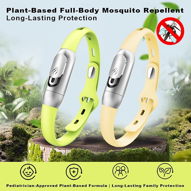 New Plant Essential Oil Mosquito Repellent Wristbands Deet-Free Bands for Effective Insect Repulsion2