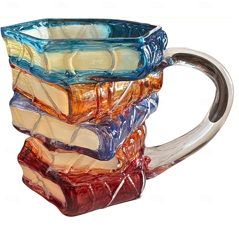 Painted Book Mug Novelty Coffee Mugs for Book Lover Gifts for Women Unique Coffee Mugs 11 Oz Cool Funny Bookish Cute Tumblers Books Worm Readers Writers Librarian Gifts Women