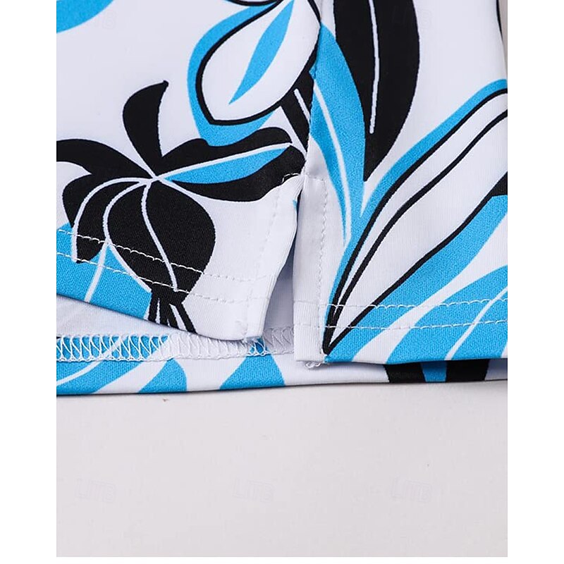 Women's Graphic Floral Botanical Sport Shirt Golf Polo Shirt Tennis Shirt Sleeveless Zipper High Elasticity Moisture Wicking Breathable Tennis Golf Pickleball Turndown Zip Collar Shirt Top Blue Purple3