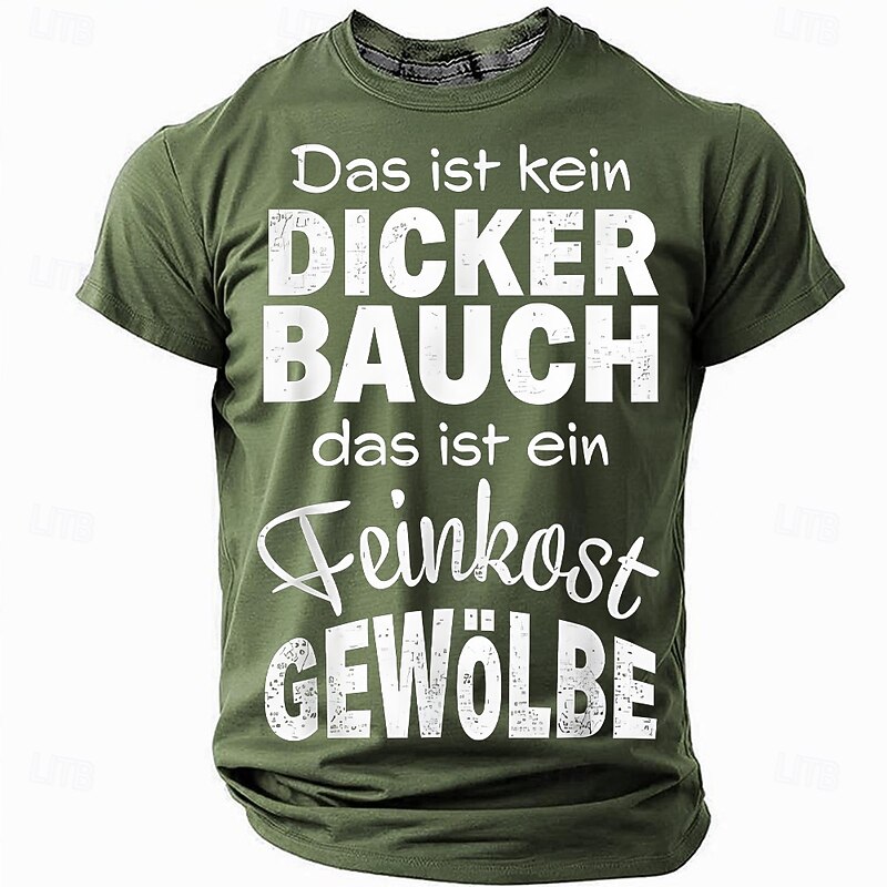 Men's Funny Graphic T-Shirt: 'Delicatessen Vault' Beer Belly Joke Tee for Dad Bods. Humorous Foodie Wordplay Gift.2