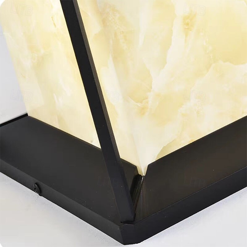 Outdoor Post Lights Fixture Modern Yard Entry Outdoor Column Lights Marble Metal Patio Pillar Lights 110-240V 20W3