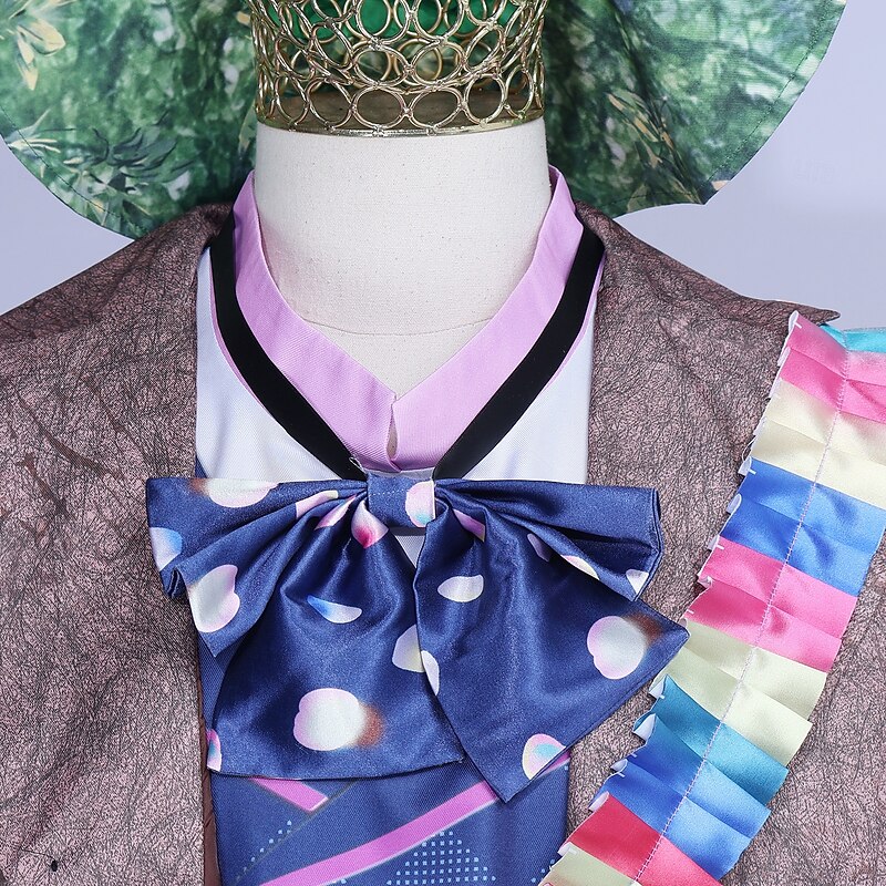 Alice in Wonderland Fairy Tale Mad Hatter Dress Costume Storybook Characters Cosplay Movie Cosplay for Men's Adults' Halloween Carnival World Book Day Performance Educational Dress Up School Event2