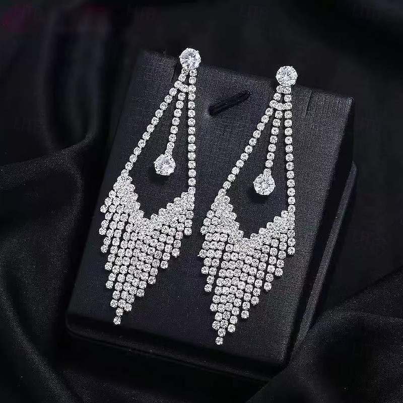 Women's Stud Earrings Tropical Joy Tropical Stylish Earrings Jewelry Silver For Party2