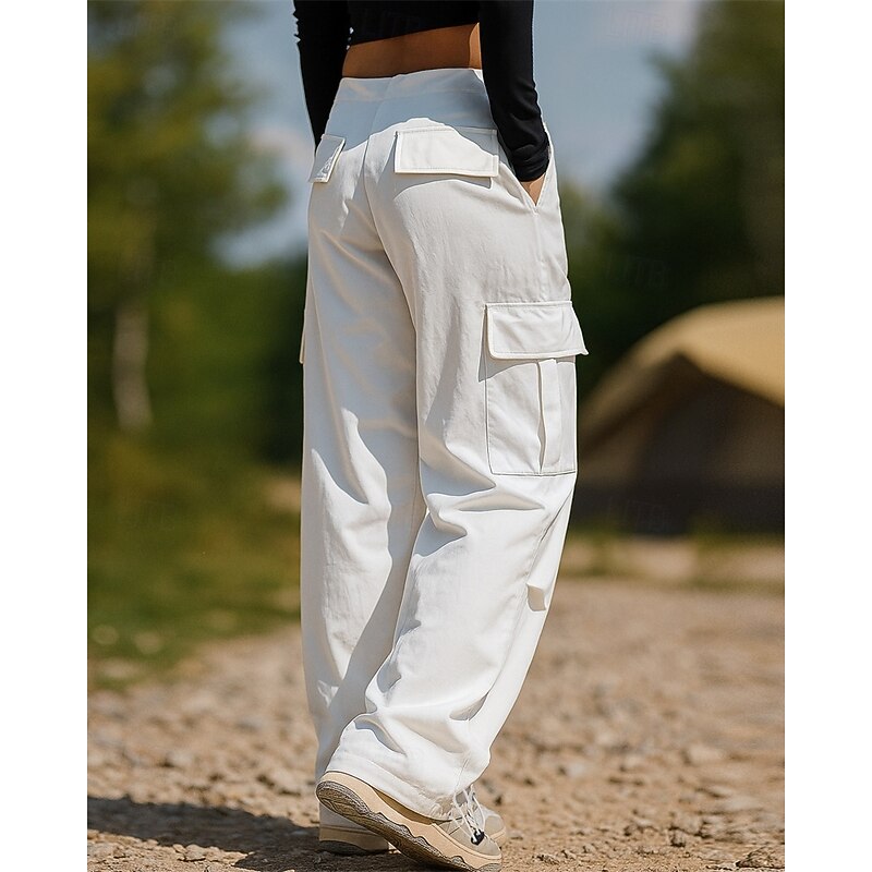 Women's Cargo Pants Hiking Pants Trousers Outdoor Regular Fit Quick Dry Lightweight Breathable Pants / Trousers White Green Camping / Hiking Golf Running S M L XL XXL2