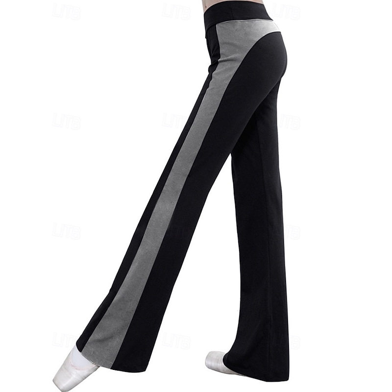 Women's fitness pants Pilates Pants Yoga Pants Contrasting Colors Lightweight High Waist Gym Pilates Zumba Bottoms Red Burgundy Green Lycra Fall Sports Activewear Micro-elastic Loose Fit2