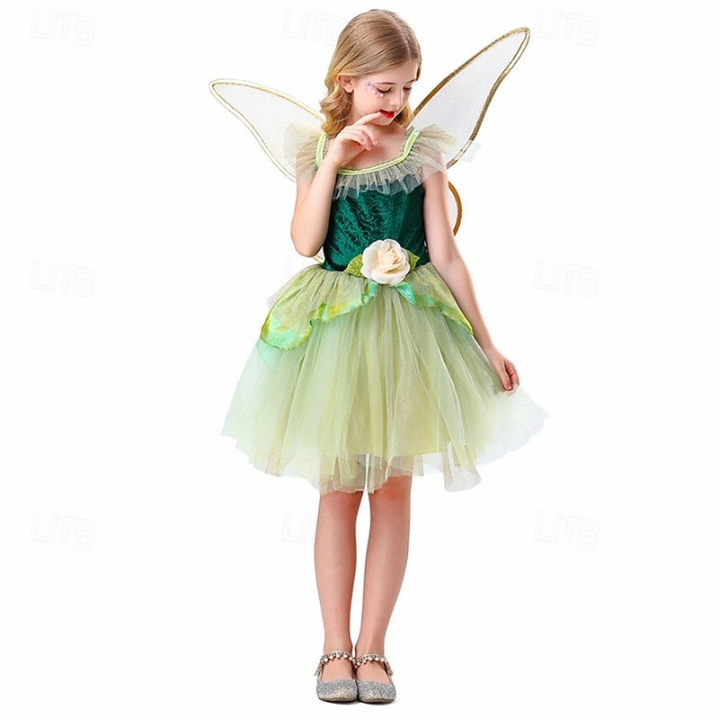 Elf Halloween Masquerade Halloween Kid's Girls' Halloween Carnival Children's Day Carnival Halloween Easy Halloween Costumes Dress Up4