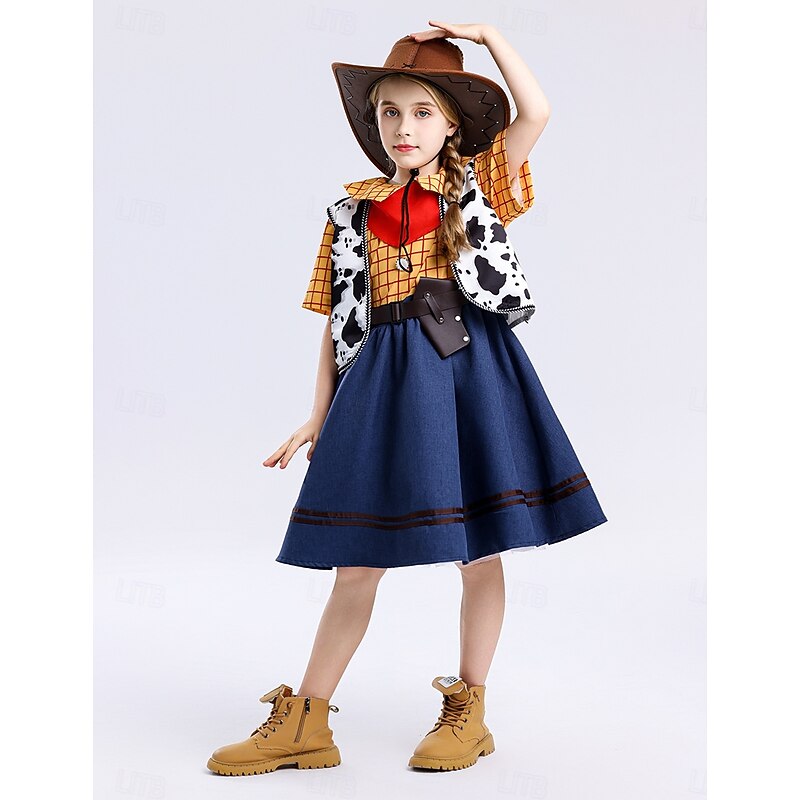 Toy Story Woody Cosplay Costume Halloween Props Masquerade Anime Halloween Movie Cosplay for Girls' Kid's Christmas Halloween New Year Party Casual Daily