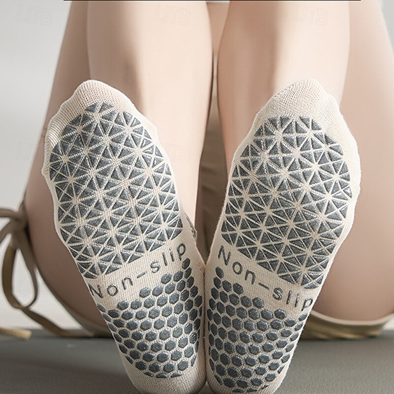 Women Non-slip Dispensing Five Toes anti-friction Breathable Non-Slip Floor Socks For Pilates Dance2