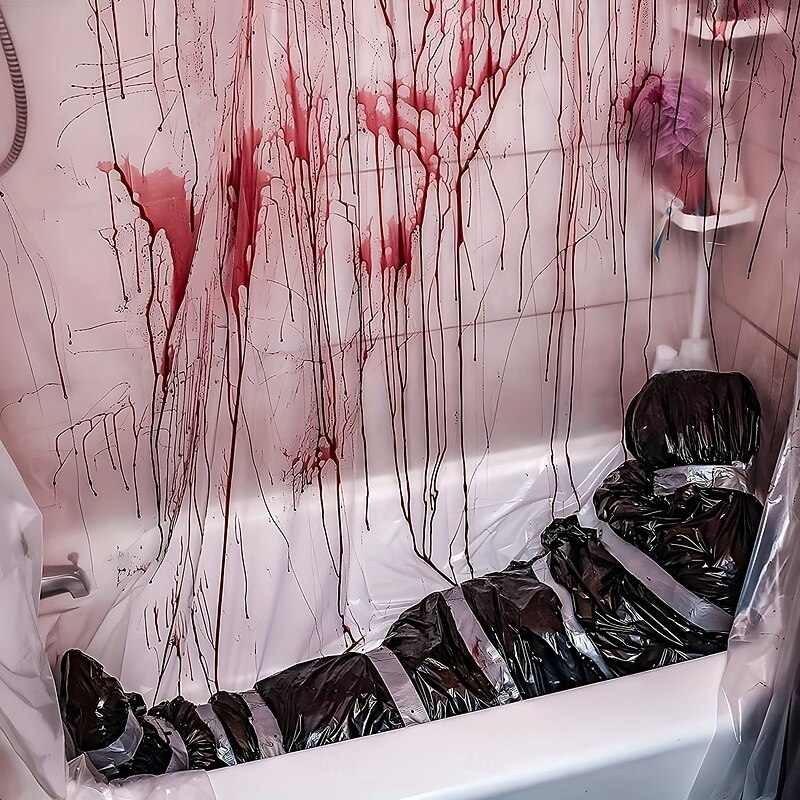 Spooky Halloween Fake Corpse Prop - Outdoor Hanging Dead Victim Decoration with Inflator Tape & Rope Included Bag Holiday Decoration2