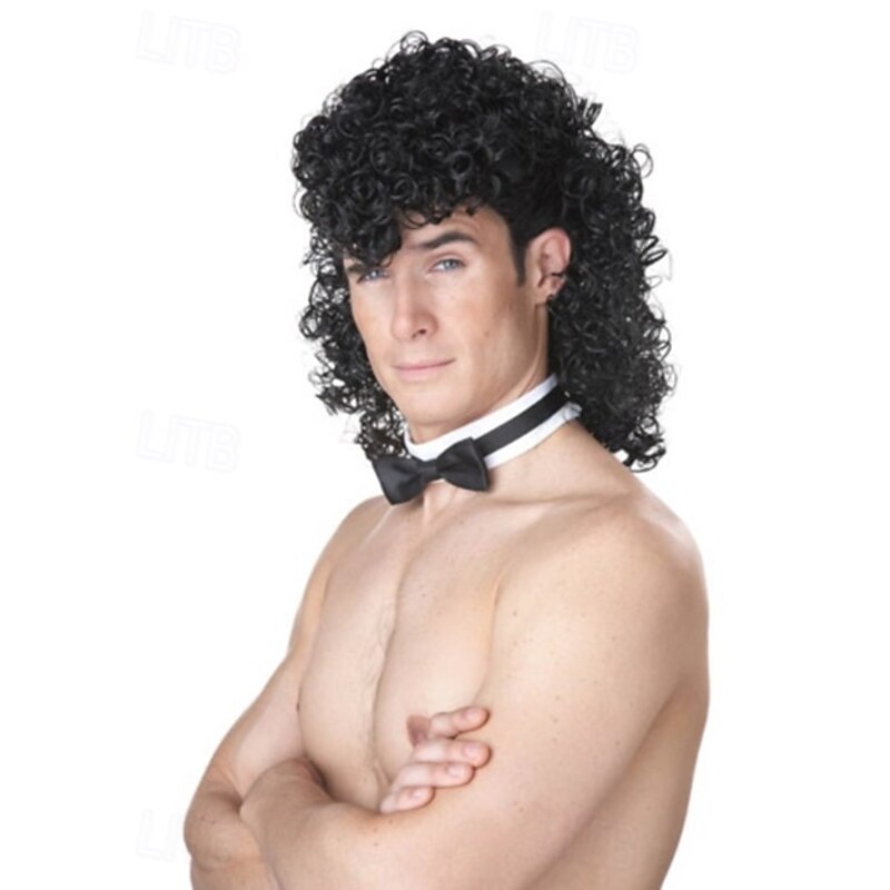 California Costumes mens Girl's Night Out Wig Adult Sized Costumes, Black Halloween Wigs
