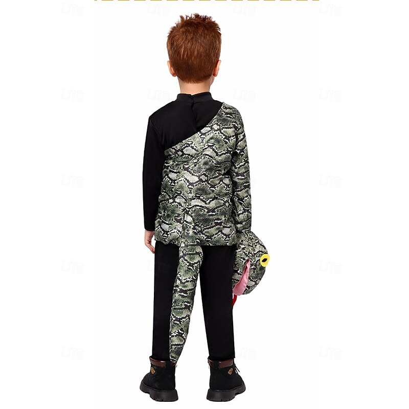 Snake Halloween Cosplay Costume Top Fairy Tail Animal Cosplay Kid's Boys' Girls' Halloween Carnival World Book Day Performance Educational Dress Up School Event Dress Up Easy Halloween Costumes Dress2