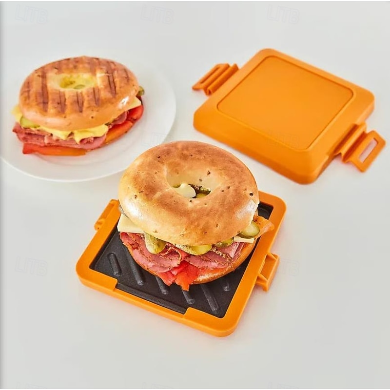 Microwave Toastie Sandwich Maker, Nonstick Microwave Sandwich Grill Pan for Quick Breakfast, Easy-to-Use Bread Toaster with Color Box, Portable Kitchen Gadget3