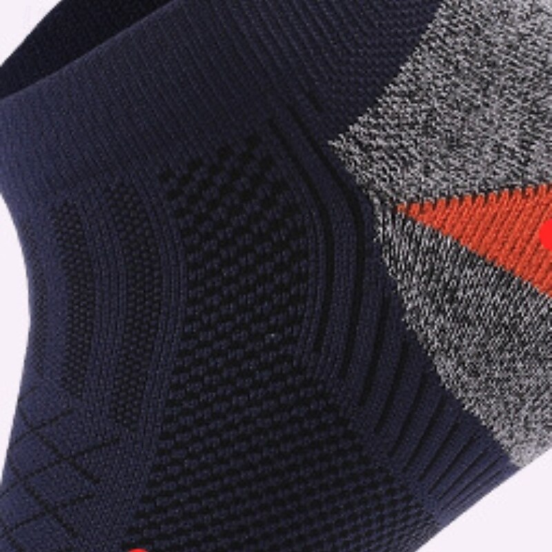 1 Pair Women's Running Socks Sports Socks Breathable Quick Dry Anti-Bacterial cushioned Outdoor ankle Patchwork Nylon Violet Black White for Ski / Snowboard Running Camping / Hiking / Caving3