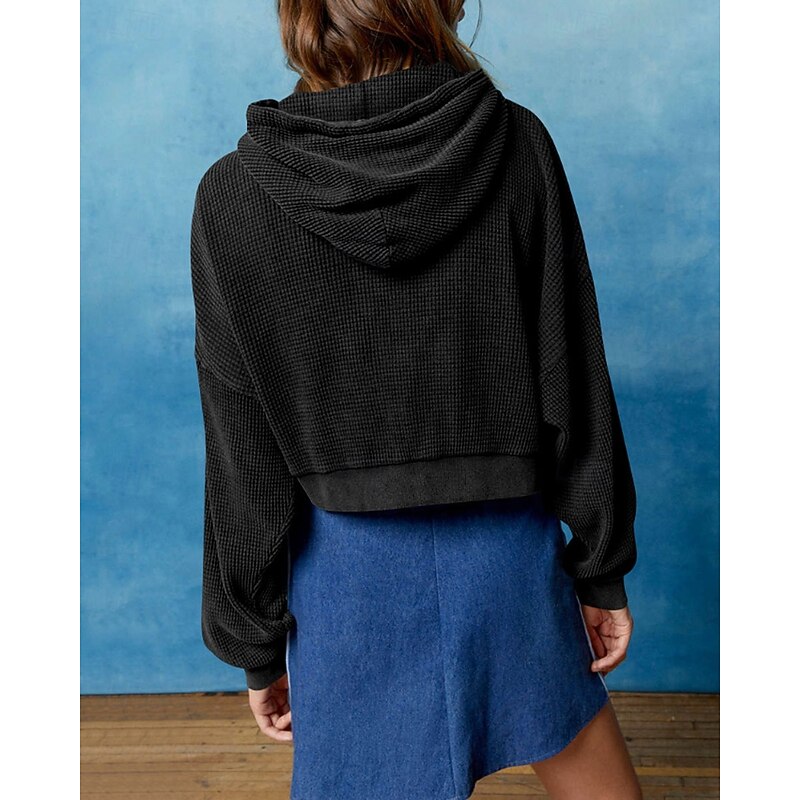 Women's Hoodie Outdoor Jacket Zipper Pocket Long Sleeve Top Athleisure Fall Solid Colored Thermal Warm Windproof Tennis Golf Running Sportswear Activewear Apricot Black Army Green4