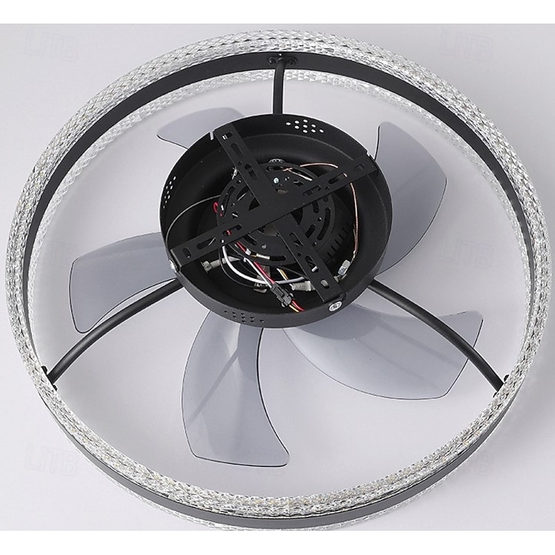 Ceiling Fan with Light, Low Profile Fan, Flush Mount Ceiling Fan, Dimmable LED, App & Remote Control, Quiet DC Motor, for Bedroom, Living Room3