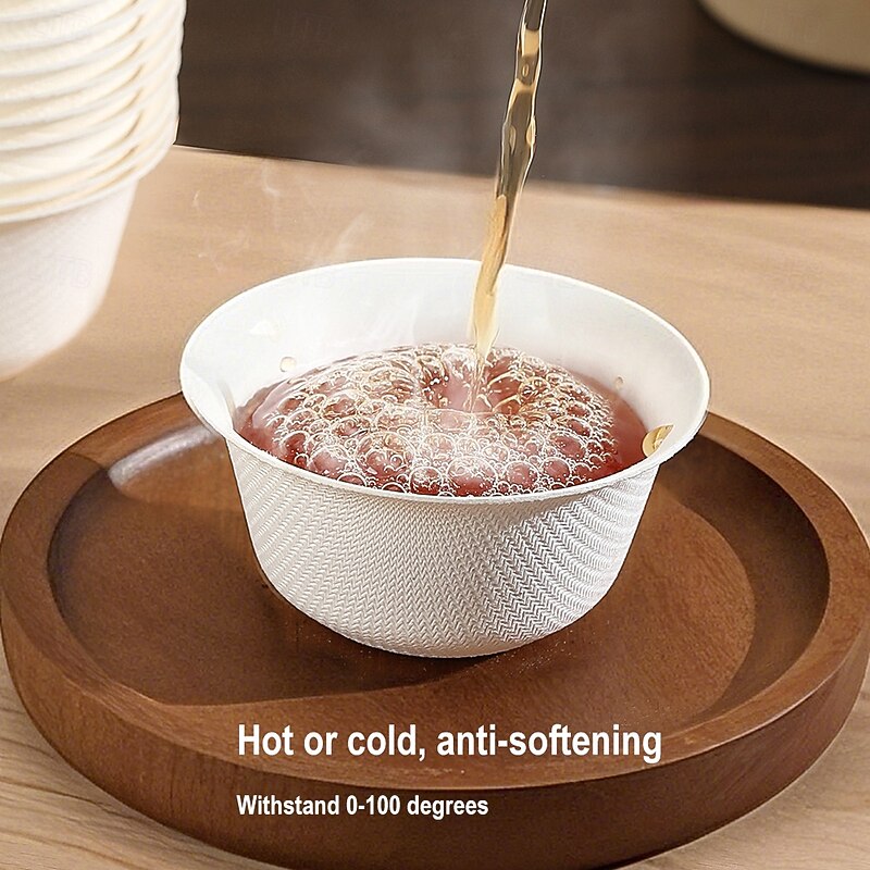 45ml Kung Fu Tea Cups, Premium Disposable Paper Cups, Heat-Resistant From 0 To 100 Degrees Celsius, Environmentally Friendly And Recyclable,25pcs/50pcs3