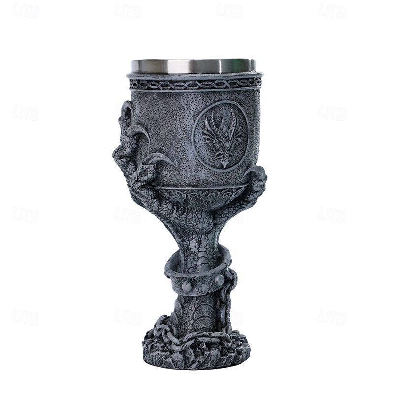 Dragon Claw Wine Glass, Vintage Norse Mythology Goblet, Unique Fantasy Cocktail Cup, Gothic Barware for Home Pub or Party Decor4