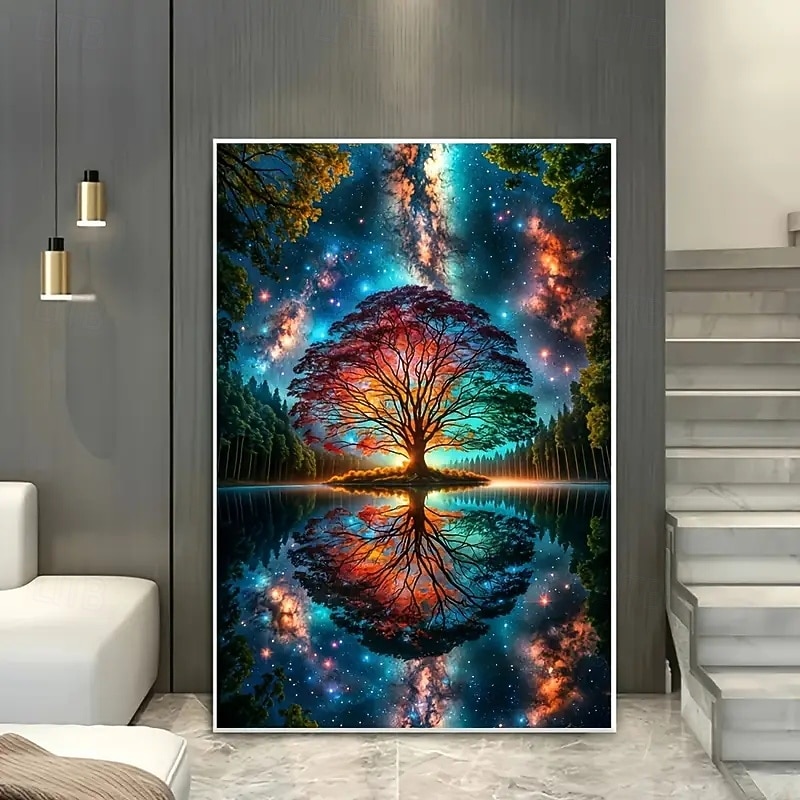 PTree of Life Canvas Wall Art Frameless Modern Living Room and Bedroom Decor3