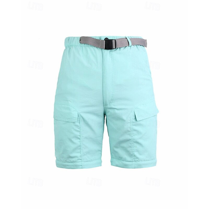 Women's Cargo Pants Convertible Zip Off Pants Hiking Pants Trousers Hiking Trousers Outdoor Regular Fit Quick Dry Bottoms Elastic Waist Black Army Green Camping / Hiking / Caving Running S M L XL XXL3