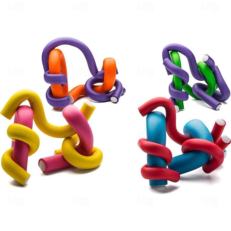 42pcs 7 style Hair Curler Flexi rods Soft Foam Bendy Hair Roller Plastic Hair Curling Magic DIY Styling Stick Tool For Hairstyle2