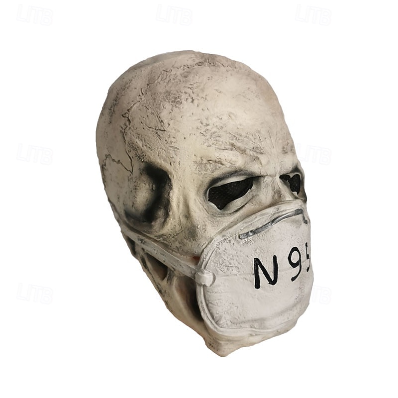 Halloween Virus Mask For Adults Realistic Scary Costumes Latex Face Mask, Creepy Pandemic Horror Mask, Spooky Disease Outbreak Party Prop4