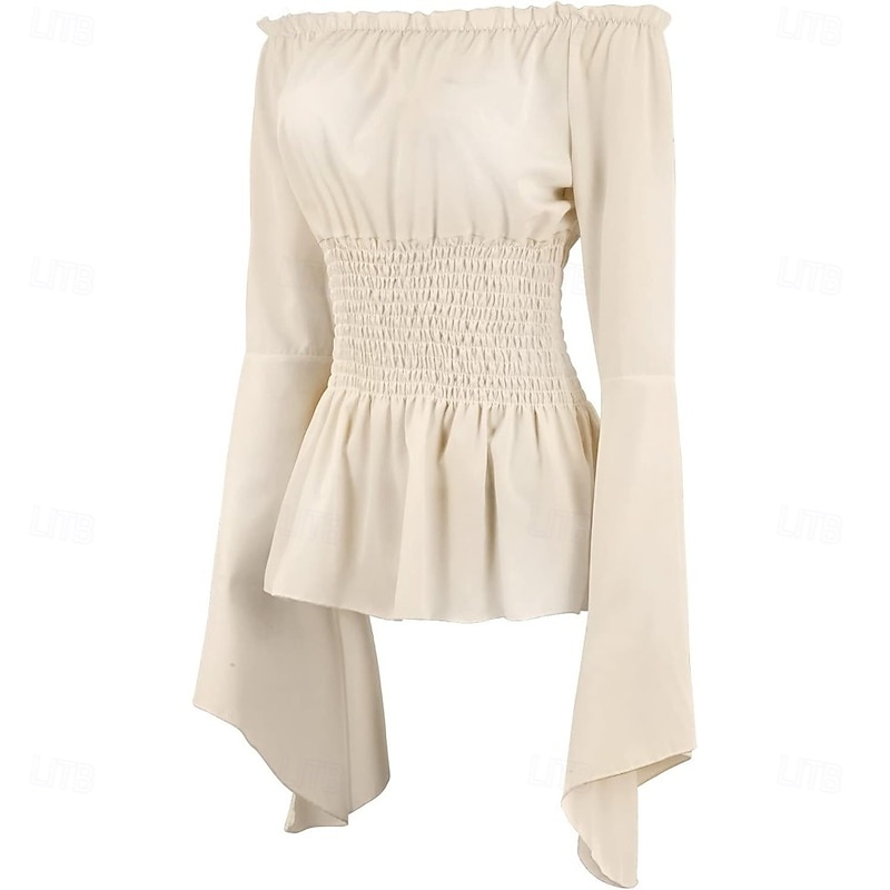 Outfits Medieval Renaissance Blouse / Shirt Cosplay Costume Waist Belt Fancy Dress Women's Festival Adults' All Seasons2