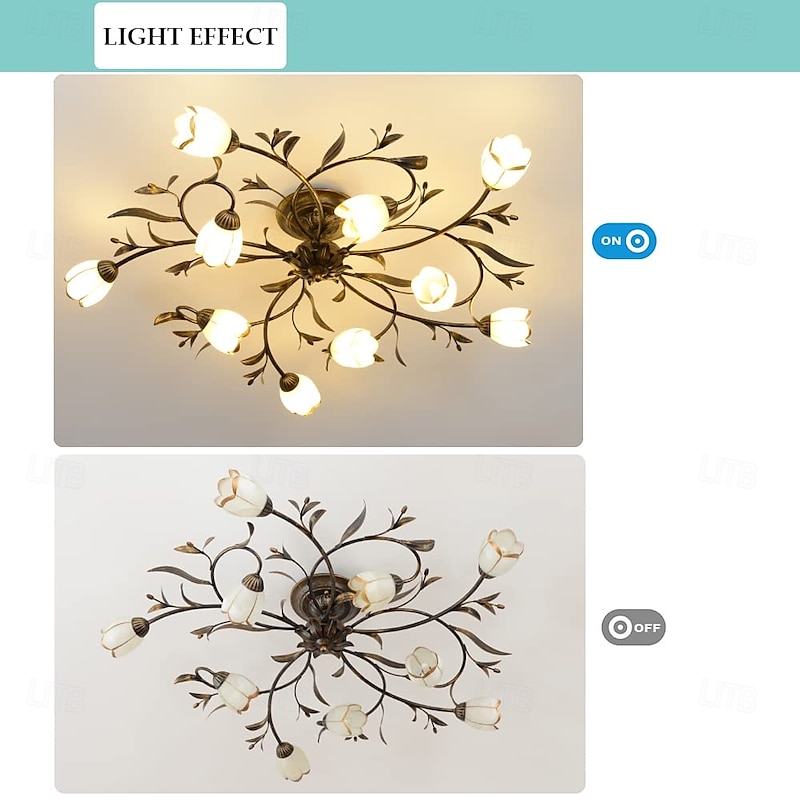 LED Ceiling Lamp Warm White Bedside table lamp for living rooms bedrooms offices3