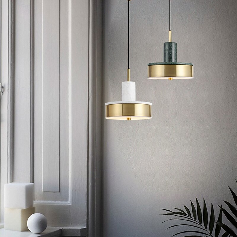 Modern Marble Pendant Light Fixtures, Northern Europe Cafe Hanging Lights, Simple and Extravagant Kitchen Island, Dining Room, Bedroom, Hallway, Living Room Pendant Light2