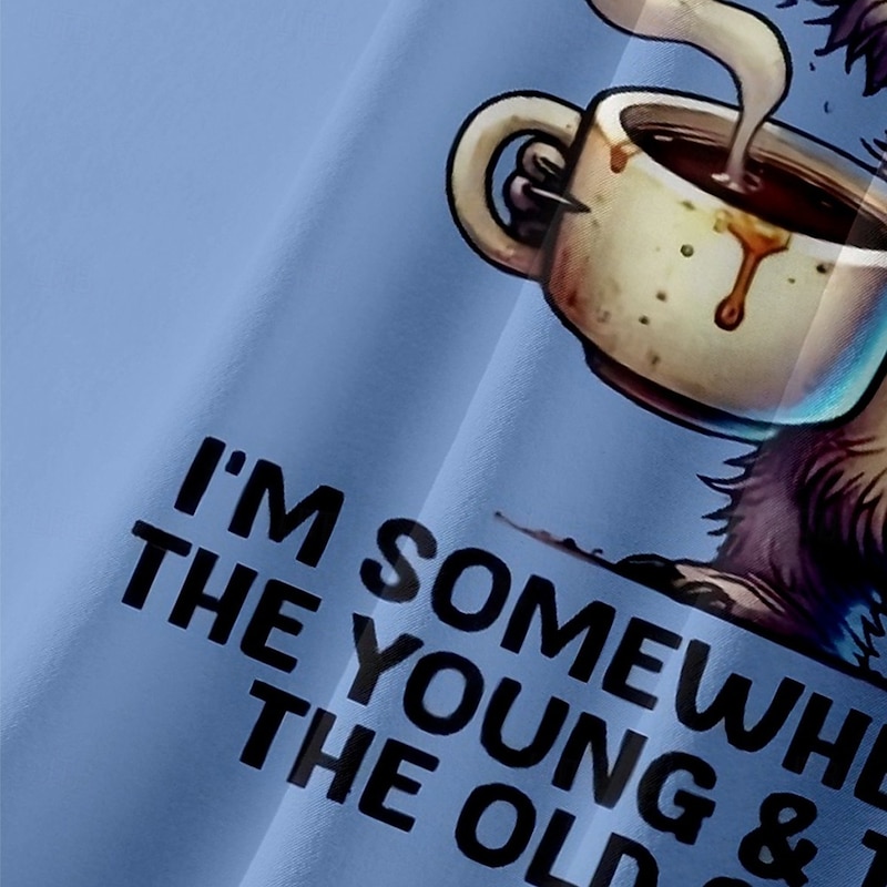 Men's Funny Old Man Shirt Summer Shirt Button Up Shirt Short Sleeve Fashion Casual Holiday Dads Day Gifts Summer Spring Turndown 3D Print Collared Shirts Front One Pocket Blue3