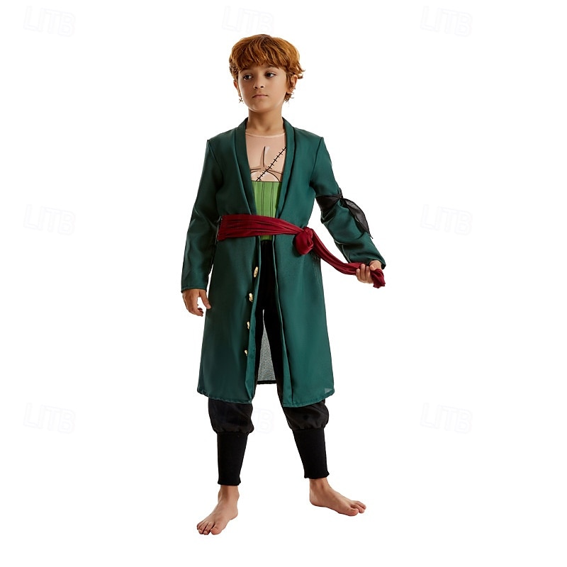 Pirate Roronoa Zoro Anime Outfits Costume Cosplay Suits Halloween Carnival World Book Day Performance Educational Dress Up School Event Dress Up Pants For Boys' Kid's4