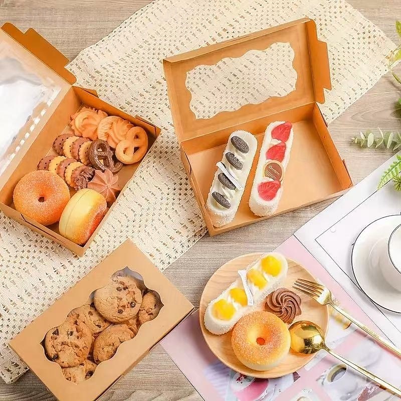 30PCS Clear Paper Bakery Boxes Small Snack Containers for Cookies, Cakes, Candy – Perfect for Wedding, Birthday, Christmas, Thanksgiving, Valentine's Day, Mother's Day, Oktoberfest3