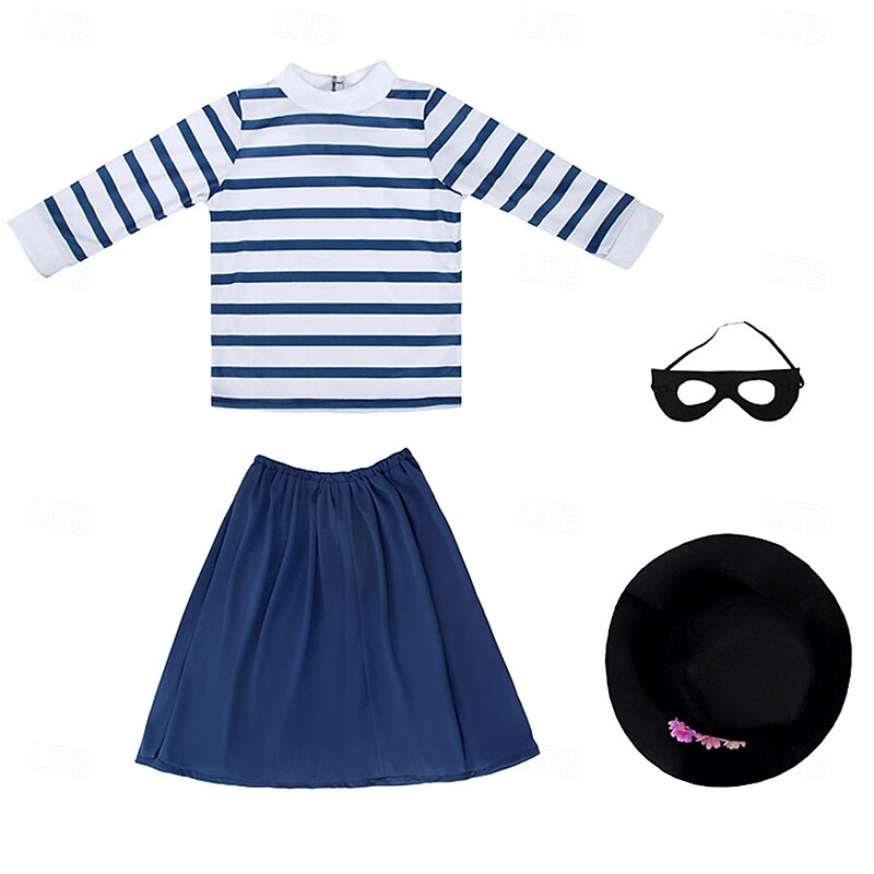 Burglar Bill Betty Bill Group Costume Storybook Characters Movie Cosplay for Boys Girls' Kid's Halloween Carnival World Book Day Performance Educational Dress Up3