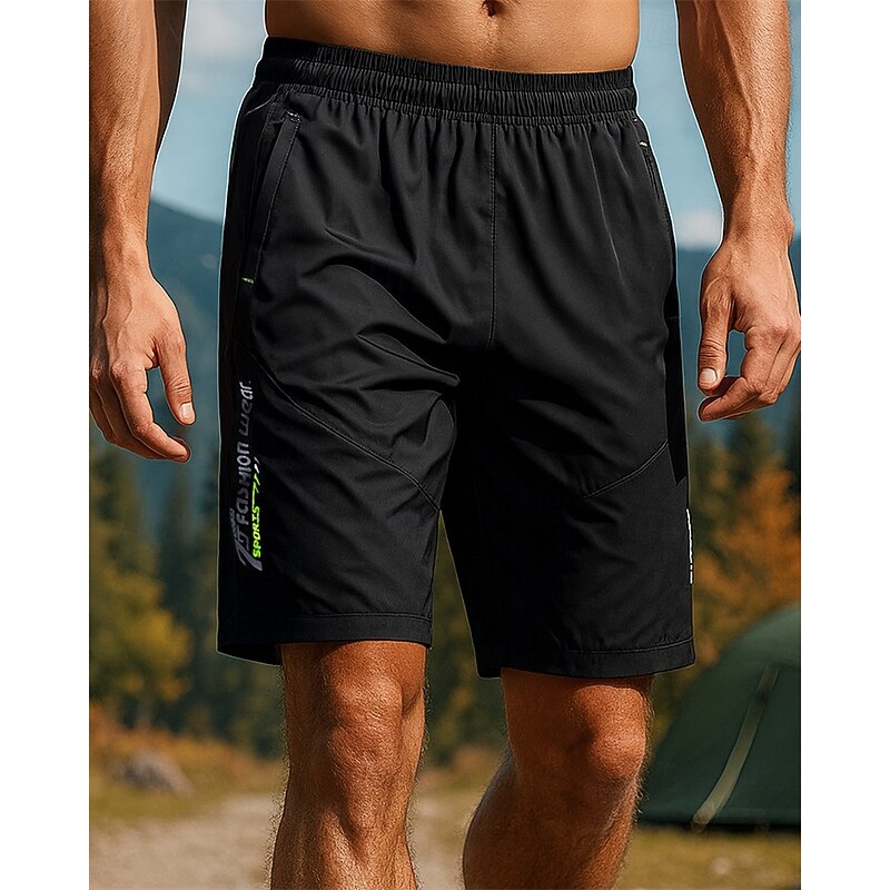 Men's Running Shorts sport shorts Outdoor Regular Fit Waterproof Windproof Quick Dry Lightweight Shorts Elastic Waist Black Dark Gray Fishing Golf Running S M L XL XXL2