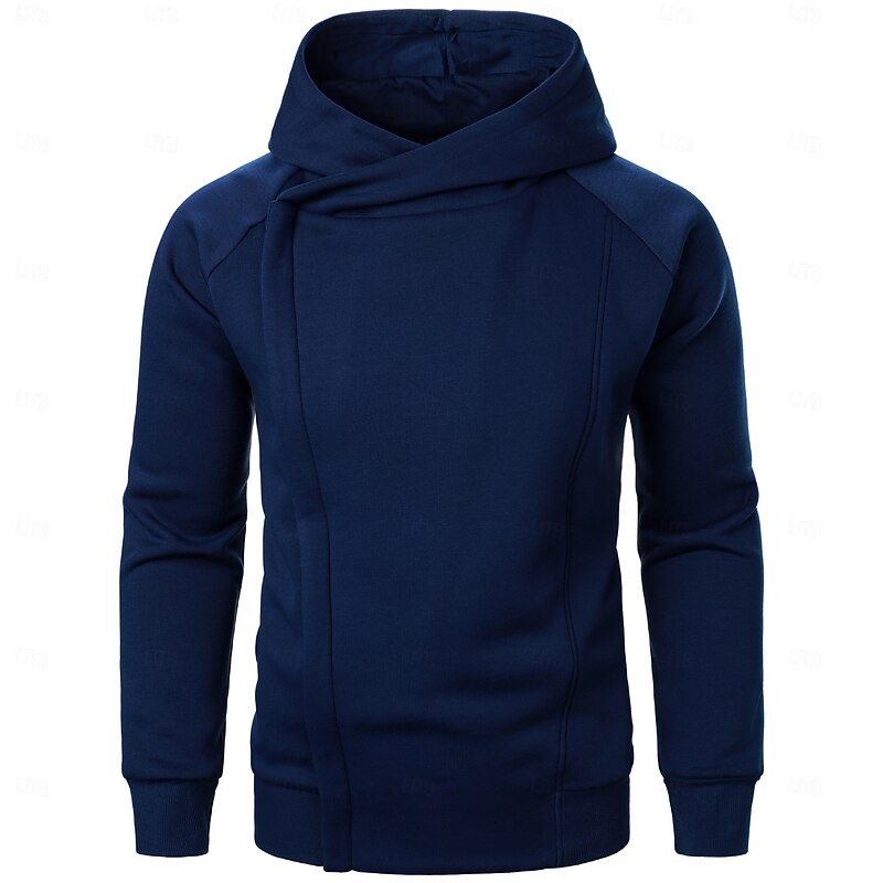 Men's Hoodie Sweatshirt Full Zip Hoodie Black Navy Blue Dark Gray Hooded Plain Zipper Sports & Outdoor Daily Streetwear Cool Casual Workout Fall Clothing Apparel Hoodies Sweatshirts4