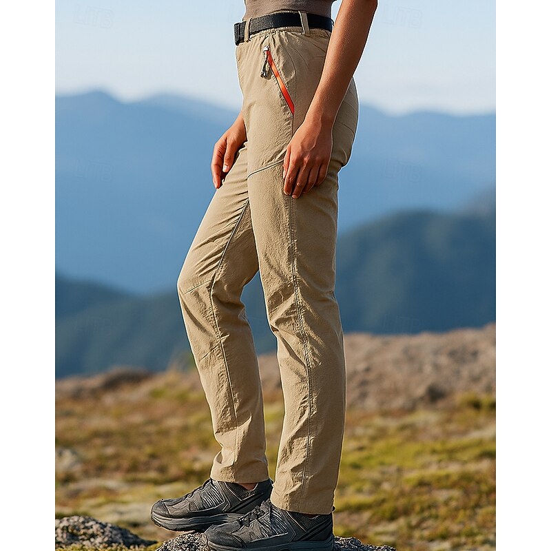 Men's Cargo Pants Hiking Pants Trousers Waterproof pants Outdoor Regular Fit Waterproof Windproof Bottoms Pocket Black Green Camping / Hiking Running S M L XL XXL3