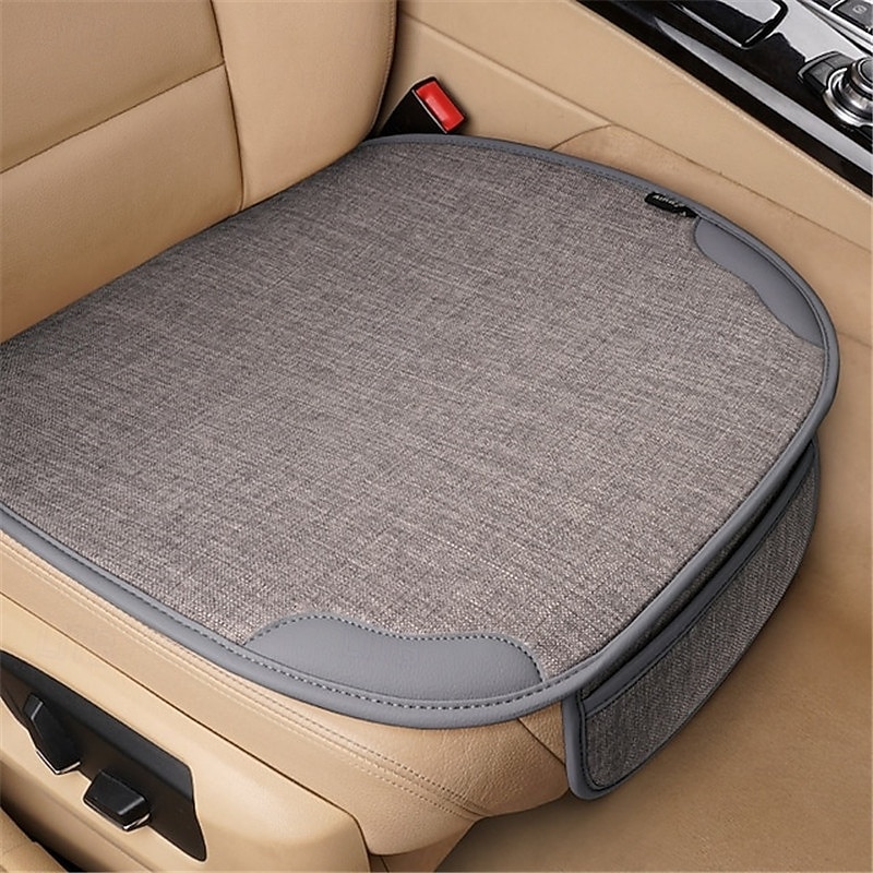 5pcs Waterproof Anti-Slip Seat Cushion Cover for Front Car Seats Easy Installation Universal Fit2