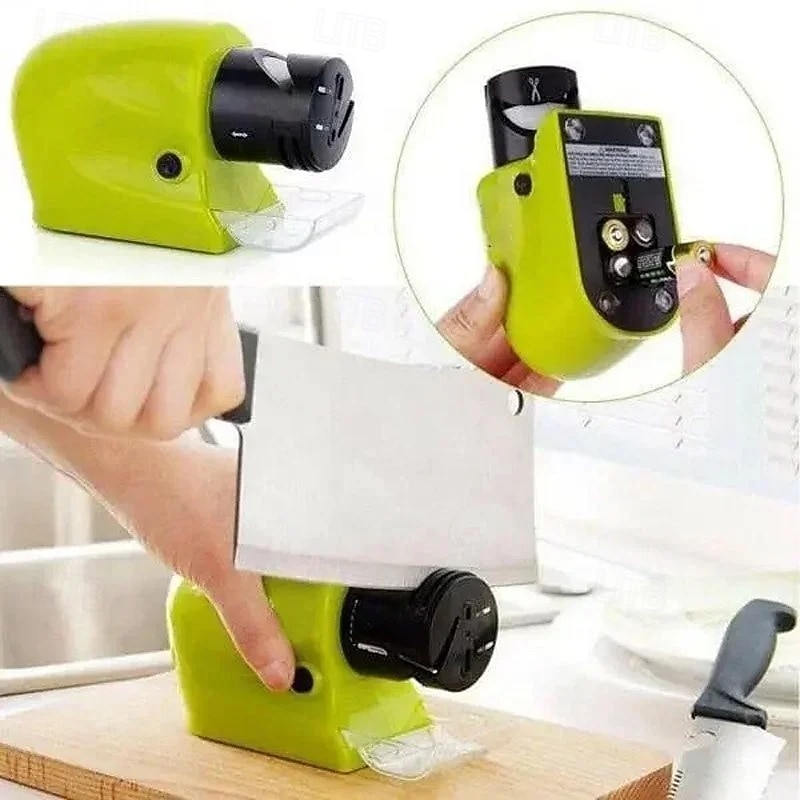KNIFE SHARPENER Electric Sharpening Tool for Home Use Multifunctional Automatic Sharpener for Kitchen Knives Fruit Knives Screwdrivers and More with Durable Grinding Wheel3