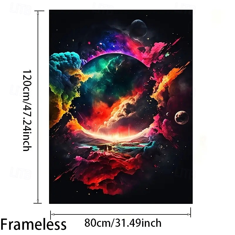 Colorful Universe Canvas Poster Frameless Modern Art For Bedroom And Living Room Decoration Frameless Painted2