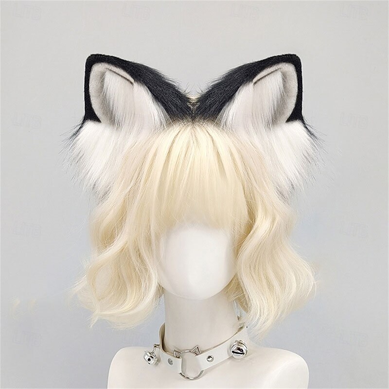 Cute Handmade Animal Ears Headband – Cat Girl, Loli Fox Ears, KC Cat Ears Cosplay Headband for Party, Convention, and Role Play