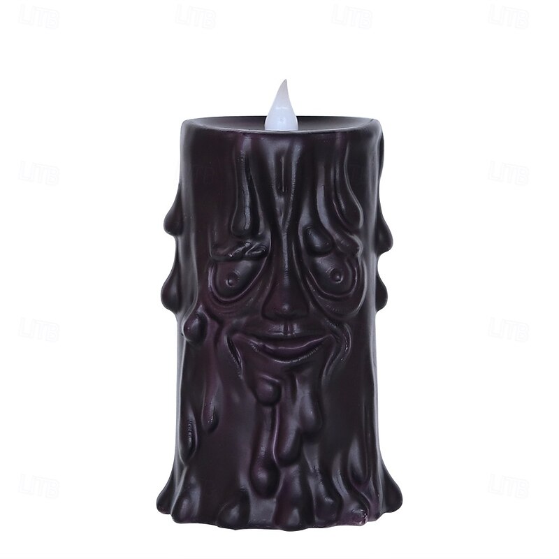 1 Pc Halloween red light tree demon LED electronic candle light indoor and outdoor restaurant bedroom party atmosphere decoration light horror and eerie atmosphere light3