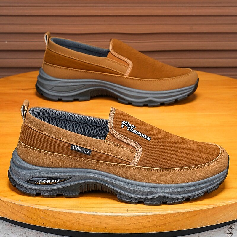 Men's Slip-On Walking Shoes with Cushioned Sole, Lightweight Casual Loafers for Travel, Work & Everyday Comfort3