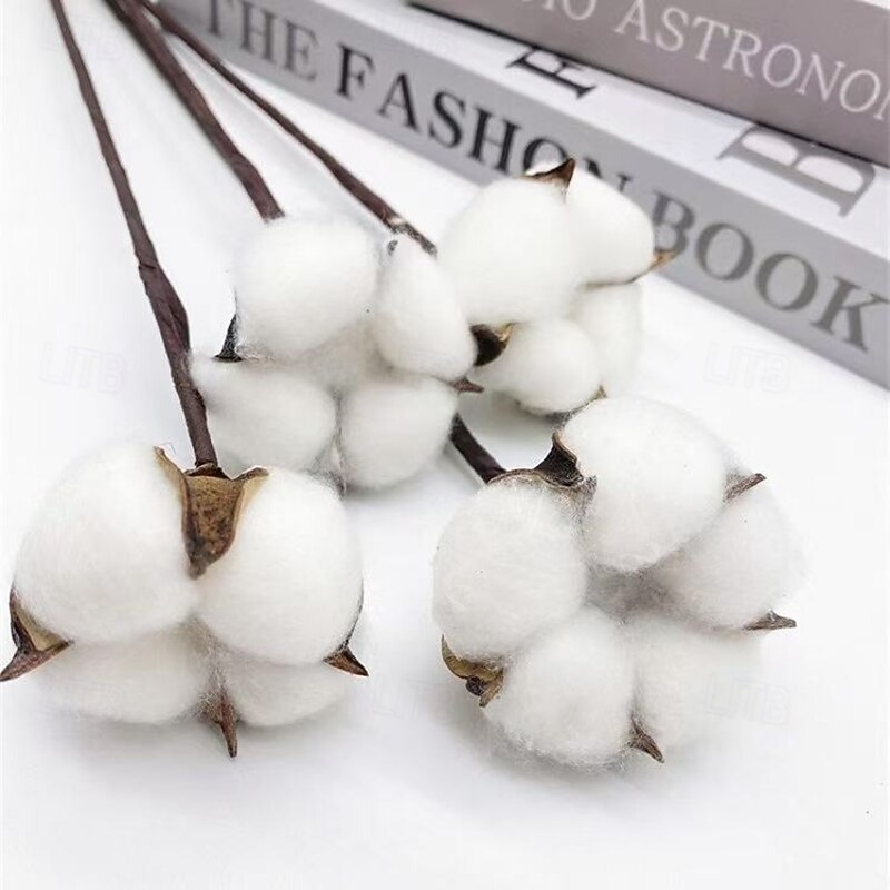 20 Bundles Artificial Stemmed Dried Flowers, Rustic Faux Plant Stems for Vase, Home Decor, Wreaths, and Christmas Decorations2